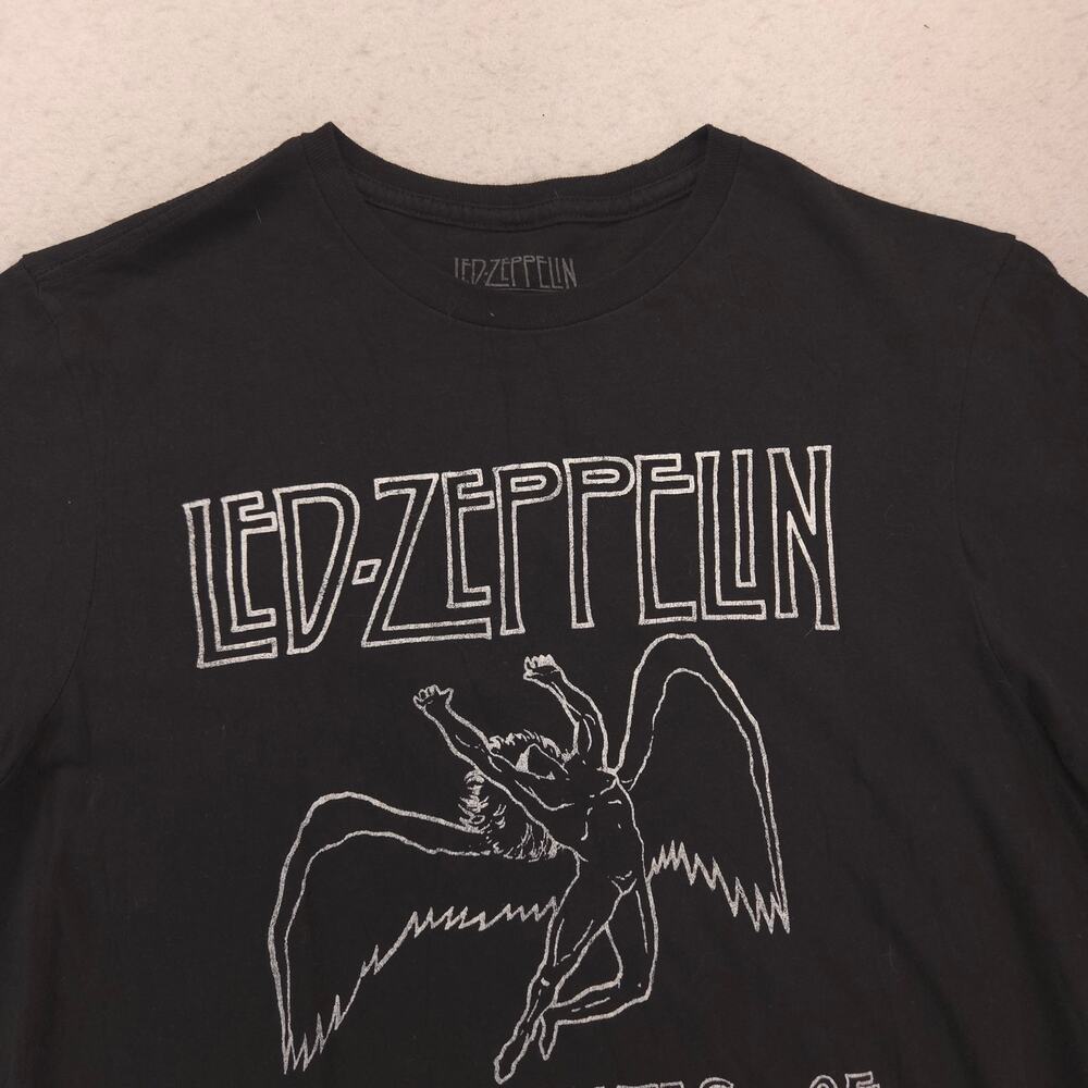 Led Zeppelin Band Graphic Short Sleeve T Shirt Adult Mens Size M Black 15967